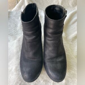 BP Black Leather Ankle Boots